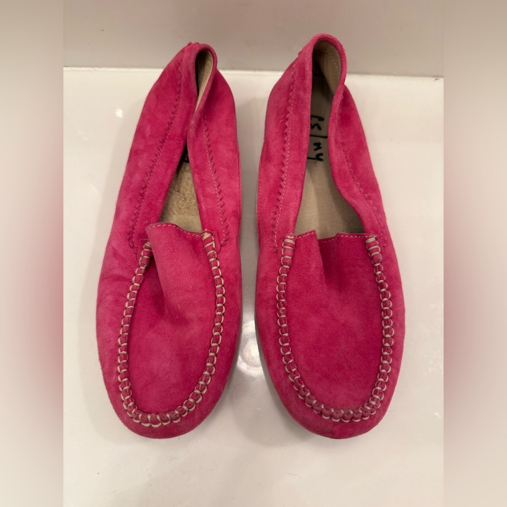 FS/NY Pink Suede Flats